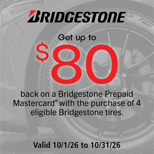 Bridgestone $80 Rebate